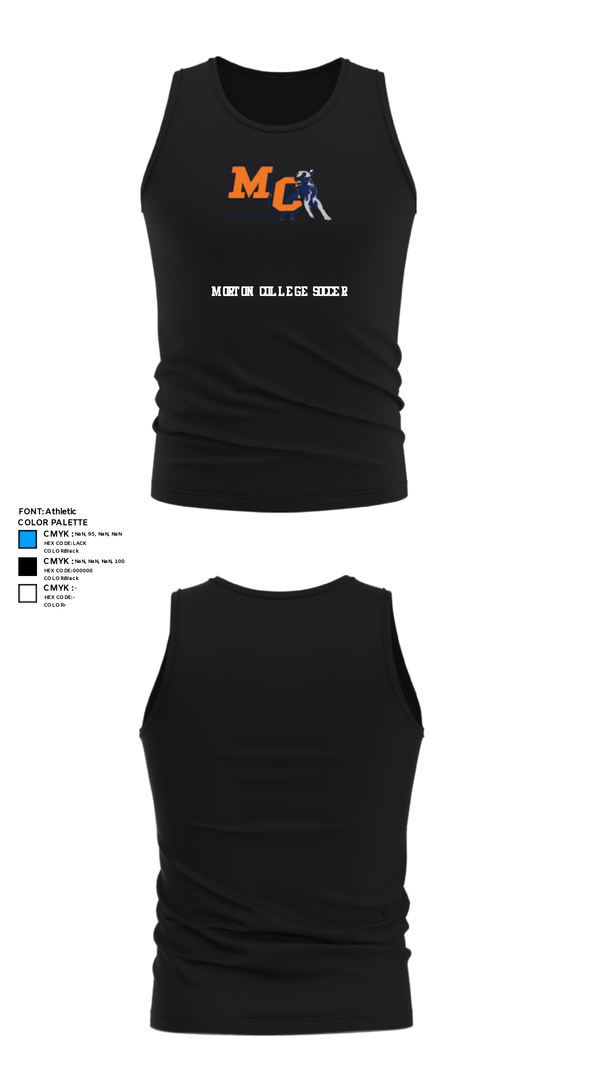 Tank Top, Morton College Soccer, Women's Soccer, Teamtime, Team time, sublimation, custom sports apparel, team uniforms, spirit wear, spiritwear, sports uniforms, custom shirts, team store, custom team store, fundraiser sports, apparel fundraiser