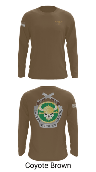 Long Sleeve Performance Shirt, 977 MP CO, Army, Teamtime, Team time, sublimation, custom sports apparel, team uniforms, spirit wear, spiritwear, sports uniforms, custom shirts, team store, custom team store, fundraiser sports, apparel fundraiser