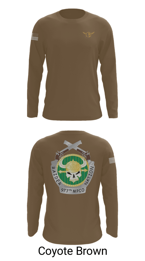 Long Sleeve Performance Shirt, 977 MP CO, Army, Teamtime, Team time, sublimation, custom sports apparel, team uniforms, spirit wear, spiritwear, sports uniforms, custom shirts, team store, custom team store, fundraiser sports, apparel fundraiser