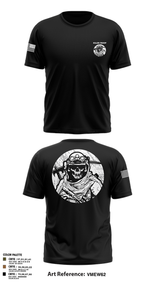 Old School Cotton Feel Shirt, Killer Troop, Army, Teamtime, Team time, sublimation, custom sports apparel, team uniforms, spirit wear, spiritwear, sports uniforms, custom shirts, team store, custom team store, fundraiser sports, apparel fundraiser
