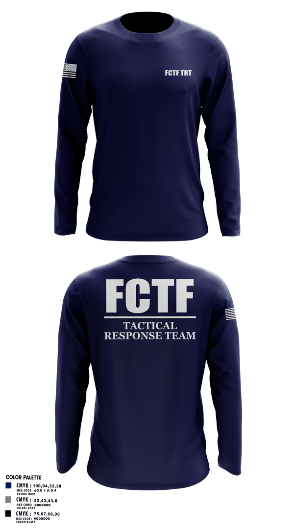 Long Sleeve Performance Shirt, FCTF TRT, Police, Teamtime, Team time, sublimation, custom sports apparel, team uniforms, spirit wear, spiritwear, sports uniforms, custom shirts, team store, custom team store, fundraiser sports, apparel fundraiser