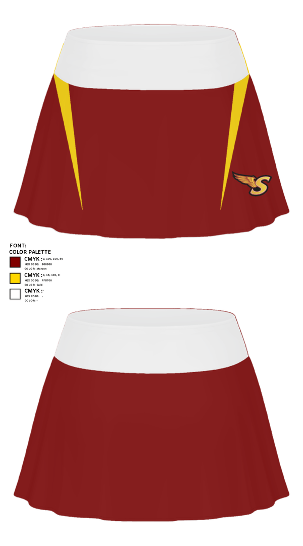 Skort, Sharon High School Tennis, Tennis, Teamtime, Team time, sublimation, custom sports apparel, team uniforms, spirit wear, spiritwear, sports uniforms, custom shirts, team store, custom team store, fundraiser sports, apparel fundraiser