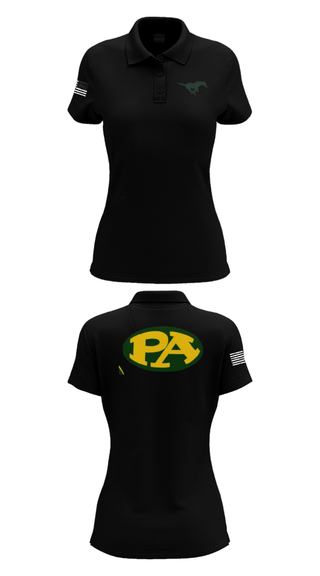 Womens Short Sleeve Performance Polo, Pillow Academy (Middle School) Cheer, Cheer, Teamtime, Team time, sublimation, custom sports apparel, team uniforms, spirit wear, spiritwear, sports uniforms, custom shirts, team store, custom team store, fundraiser sports, apparel fundraiser