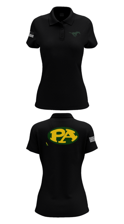 Pillow Academy (Middle School) Cheer 2978270 Women's Short Sleeve Performance Polo  - 36