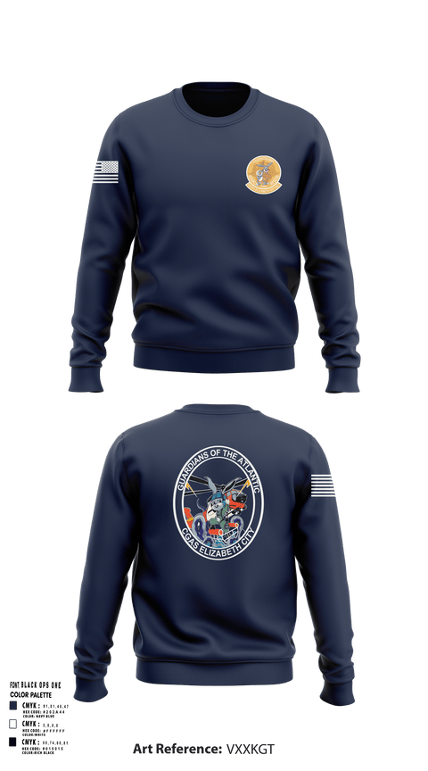 Crew Neck Sweatshirt, Air Station Elizabeth City, , Teamtime, Team time, sublimation, custom sports apparel, team uniforms, spirit wear, spiritwear, sports uniforms, custom shirts, team store, custom team store, fundraiser sports, apparel fundraiser