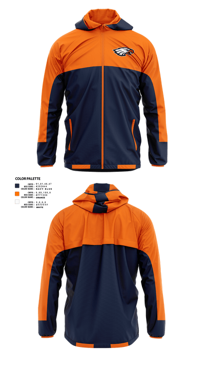Clarke County High School Basketball 41181396 Windbreaker - 1