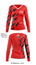 Monarchs 37137833 Women's Long Sleeve V-neck Shirt - 2
