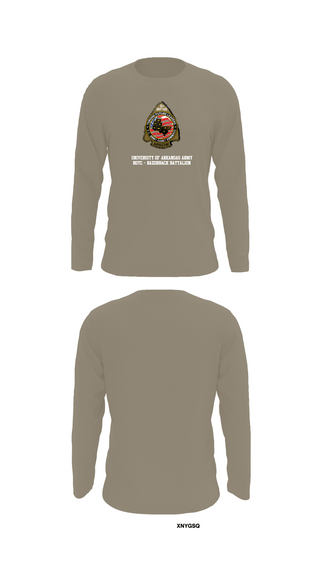 Long Sleeve Performance Shirt, University of Arkansas Army ROTC - Razorback Battalion, Army, Teamtime, Team time, sublimation, custom sports apparel, team uniforms, spirit wear, spiritwear, sports uniforms, custom shirts, team store, custom team store, fundraiser sports, apparel fundraiser