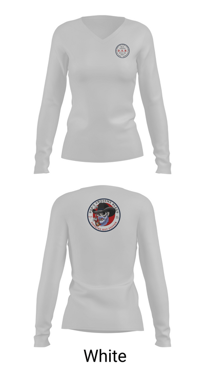 Dad’s Awesome Blend 52955268 Women's Long Sleeve V-neck Shirt - 16