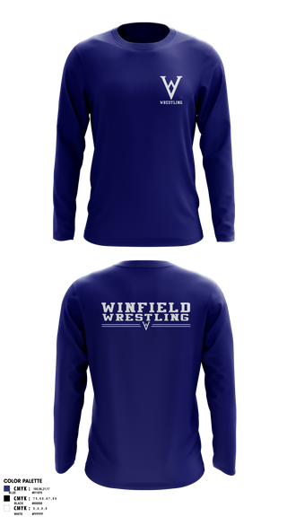Long Sleeve Performance Shirt, Winfield Youth Wrestling Club, Wrestling, Teamtime, Team time, sublimation, custom sports apparel, team uniforms, spirit wear, spiritwear, sports uniforms, custom shirts, team store, custom team store, fundraiser sports, apparel fundraiser