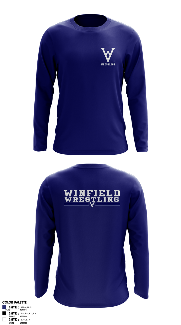 Long Sleeve Performance Shirt, Winfield Youth Wrestling Club, Wrestling, Teamtime, Team time, sublimation, custom sports apparel, team uniforms, spirit wear, spiritwear, sports uniforms, custom shirts, team store, custom team store, fundraiser sports, apparel fundraiser