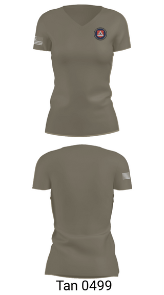 Women's Short Sleeve Vneck Shirt, Civil Air Patrol, Air Force, Teamtime, Team time, sublimation, custom sports apparel, team uniforms, spirit wear, spiritwear, sports uniforms, custom shirts, team store, custom team store, fundraiser sports, apparel fundraiser