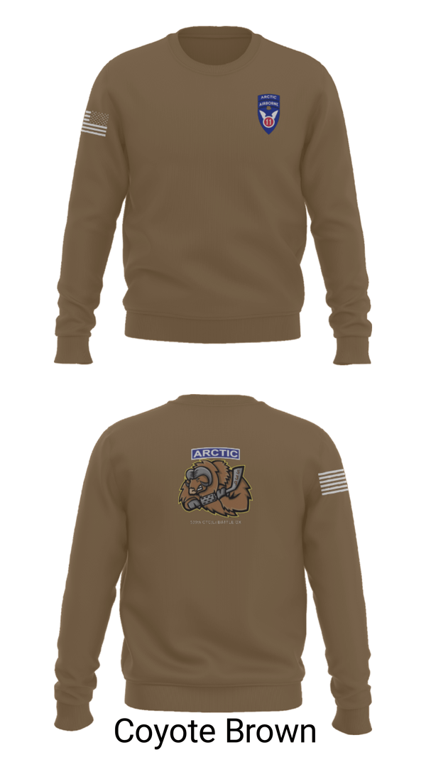 Crew Neck Sweatshirt, 539th CTC(L), Army, Teamtime, Team time, sublimation, custom sports apparel, team uniforms, spirit wear, spiritwear, sports uniforms, custom shirts, team store, custom team store, fundraiser sports, apparel fundraiser