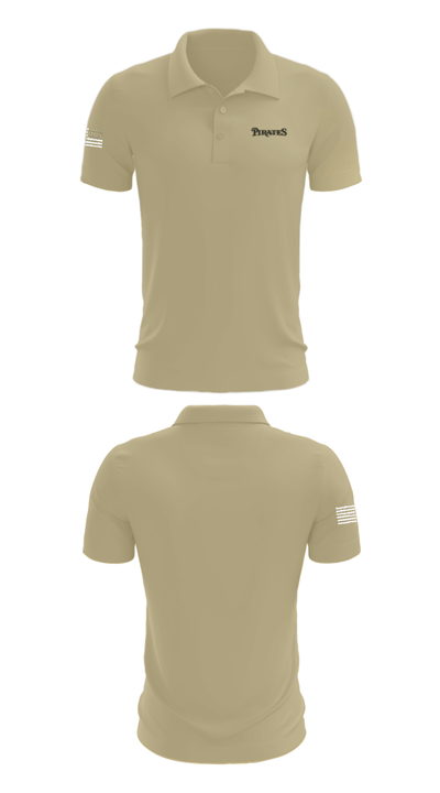 Los Angeles Pirates 34653306 Short Sleeve Performance Polo - 35
