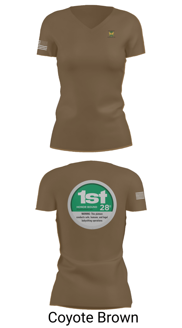 Womens Short Sleeve Vneck Shirt, 28th MP Company, National Guard, Teamtime, Team time, sublimation, custom sports apparel, team uniforms, spirit wear, spiritwear, sports uniforms, custom shirts, team store, custom team store, fundraiser sports, apparel fundraiser