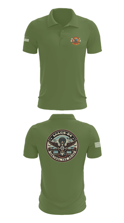 MACS 24 ATC Detachment A 44411642 Short Sleeve Performance Polo - 47