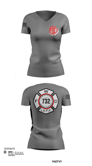 Womens Short Sleeve Vneck Shirt, Woonsocket, Fire Department, Teamtime, Team time, sublimation, custom sports apparel, team uniforms, spirit wear, spiritwear, sports uniforms, custom shirts, team store, custom team store, fundraiser sports, apparel fundraiser