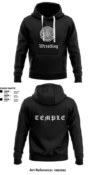 Hoodie, Temple Wrestling Club, Wrestling, Teamtime, Team time, sublimation, custom sports apparel, team uniforms, spirit wear, spiritwear, sports uniforms, custom shirts, team store, custom team store, fundraiser sports, apparel fundraiser