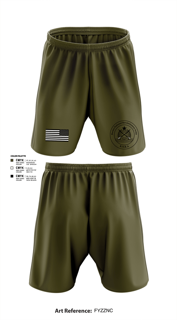 Athletic Shorts With Pockets, B.N.R.A, Army, Teamtime, Team time, sublimation, custom sports apparel, team uniforms, spirit wear, spiritwear, sports uniforms, custom shirts, team store, custom team store, fundraiser sports, apparel fundraiser
