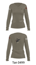 MS ADT SECFOR 6944936 Women's Long Sleeve V-neck Shirt - 77