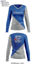 Estacado High School Cheer 9310800 Women's Long Sleeve V-neck Shirt - 41