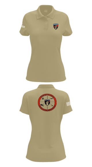 Womens Short Sleeve Performance Polo, Bravo 1/78th FA, Army, Teamtime, Team time, sublimation, custom sports apparel, team uniforms, spirit wear, spiritwear, sports uniforms, custom shirts, team store, custom team store, fundraiser sports, apparel fundraiser