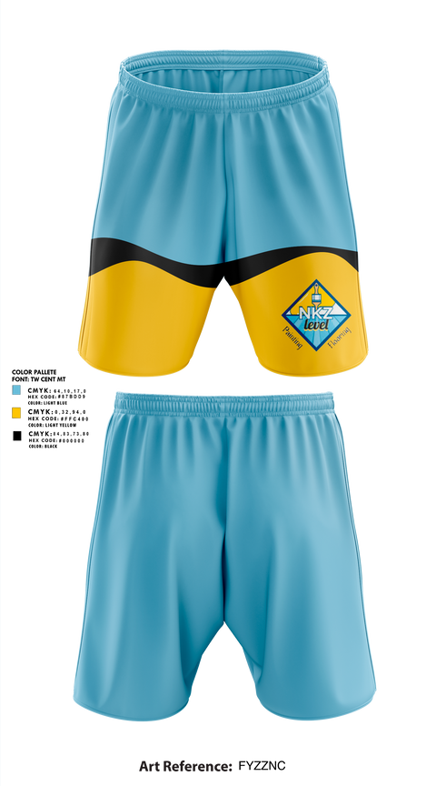 Athletic Shorts With Pockets, NKZ Level Painting & Flooring, , Teamtime, Team time, sublimation, custom sports apparel, team uniforms, spirit wear, spiritwear, sports uniforms, custom shirts, team store, custom team store, fundraiser sports, apparel fundraiser