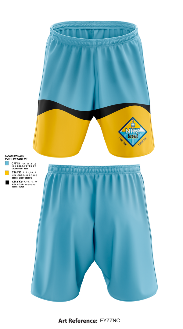Athletic Shorts With Pockets, NKZ Level Painting & Flooring, , Teamtime, Team time, sublimation, custom sports apparel, team uniforms, spirit wear, spiritwear, sports uniforms, custom shirts, team store, custom team store, fundraiser sports, apparel fundraiser