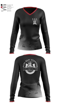Real Deal Steppers 12364541 Women's Long Sleeve V-neck Shirt - 1 (1)