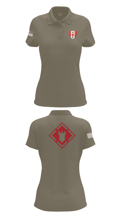 46th Engineer Battalion 60900947 Women's Short Sleeve Performance Polo  - 75