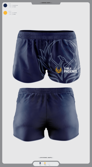 Womens Shorts, TYWLS Phoenix, Spirit Store, Teamtime, Team time, sublimation, custom sports apparel, team uniforms, spirit wear, spiritwear, sports uniforms, custom shirts, team store, custom team store, fundraiser sports, apparel fundraiser