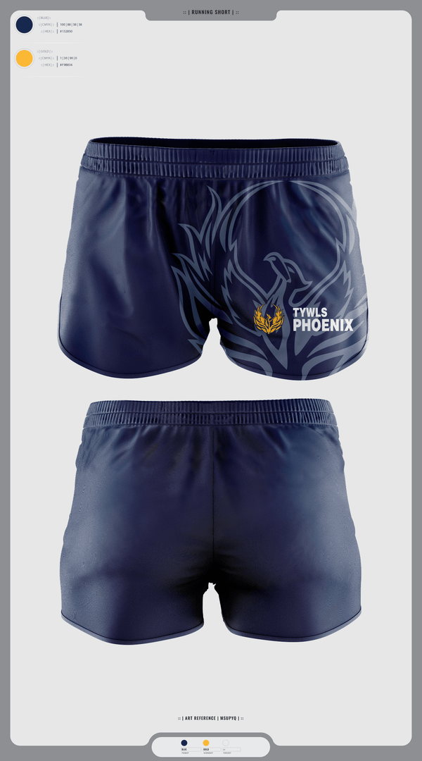 Womens Shorts, TYWLS Phoenix, Spirit Store, Teamtime, Team time, sublimation, custom sports apparel, team uniforms, spirit wear, spiritwear, sports uniforms, custom shirts, team store, custom team store, fundraiser sports, apparel fundraiser