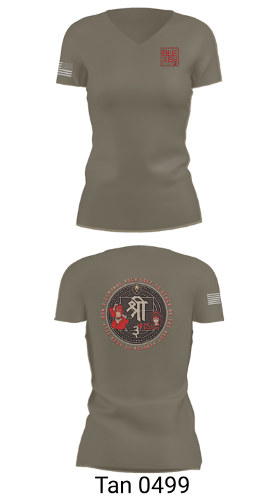 Blexen69 70949360 Women's Short Sleeve V-neck Shirt - 68