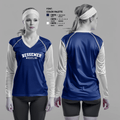 Central Girls Wrestling 97612951 Women's Long Sleeve V-neck Shirt - 2