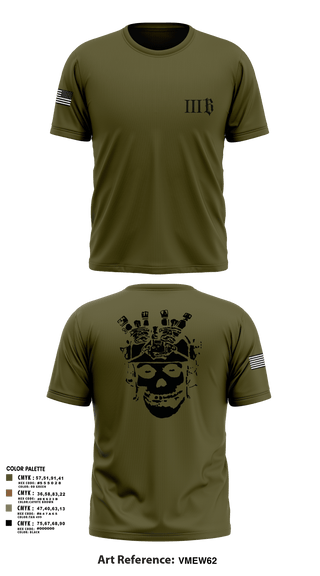 Old School Cotton Feel Shirt, 3B 1-325 AIR, 2BCT, 82ND ABN DIV, Army, Teamtime, Team time, sublimation, custom sports apparel, team uniforms, spirit wear, spiritwear, sports uniforms, custom shirts, team store, custom team store, fundraiser sports, apparel fundraiser