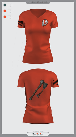 Women's Short Sleeve Vneck Shirt, Loudon NJROTC, Navy, Teamtime, Team time, sublimation, custom sports apparel, team uniforms, spirit wear, spiritwear, sports uniforms, custom shirts, team store, custom team store, fundraiser sports, apparel fundraiser