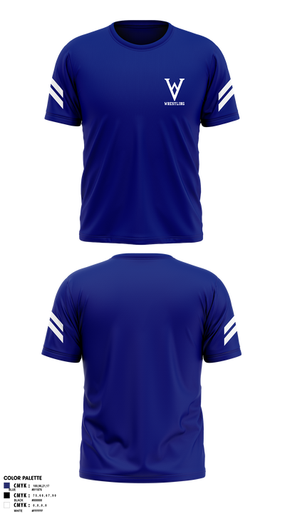 Winfield Youth Wrestling Club 41902136 Short Sleeve Performance Shirt - 6