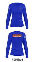 1st Marine Regiment 32808075 Women's Long Sleeve V-neck Shirt - 10