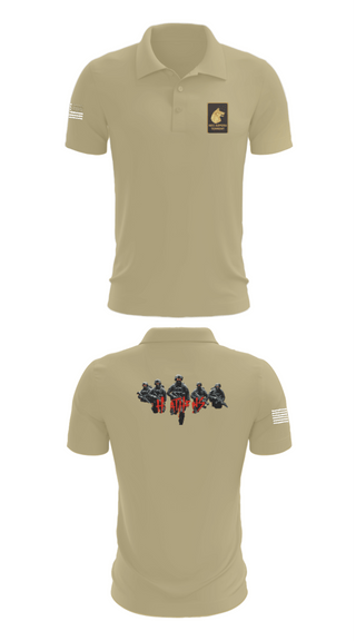 Short Sleeve Performance Polo, Alpha Company  2-27, Army, Teamtime, Team time, sublimation, custom sports apparel, team uniforms, spirit wear, spiritwear, sports uniforms, custom shirts, team store, custom team store, fundraiser sports, apparel fundraiser