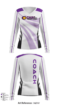 Caro High School Volleyball 92825459 Women's Long Sleeve V-neck Shirt - 128