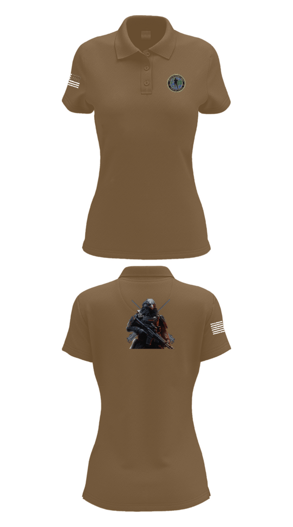 Women's Short Sleeve Performance Polo, Center for Security Forces Detachment Chesapeake, Navy, Teamtime, Team time, sublimation, custom sports apparel, team uniforms, spirit wear, spiritwear, sports uniforms, custom shirts, team store, custom team store, fundraiser sports, apparel fundraiser