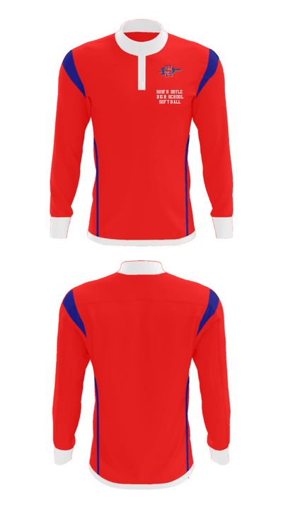 South Doyle High School Softball 55343230 Quarter Zip Jacket - 39