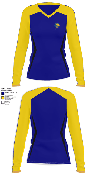 Women's Long Sleeve Vneck Shirt, West Virginia University Institute Of Technology Baseball, Baseball, Teamtime, Team time, sublimation, custom sports apparel, team uniforms, spirit wear, spiritwear, sports uniforms, custom shirts, team store, custom team store, fundraiser sports, apparel fundraiser