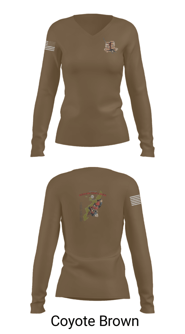 Womens Long Sleeve Vneck Shirt, 3rd G Co v2/8, Marines, Teamtime, Team time, sublimation, custom sports apparel, team uniforms, spirit wear, spiritwear, sports uniforms, custom shirts, team store, custom team store, fundraiser sports, apparel fundraiser