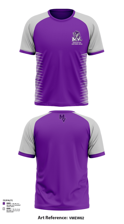 Mountain View High School Soccer 11438652 Short Sleeve Performance Shirt - 123