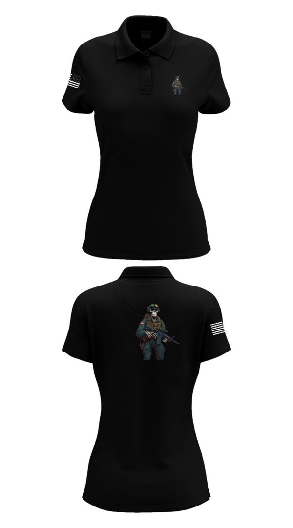 Women's Short Sleeve Performance Polo, 3d lsb, Marines, Teamtime, Team time, sublimation, custom sports apparel, team uniforms, spirit wear, spiritwear, sports uniforms, custom shirts, team store, custom team store, fundraiser sports, apparel fundraiser