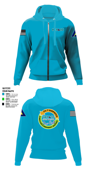 Zip Hoodie, HEPACO Norfolk, Fire Department, Teamtime, Team time, sublimation, custom sports apparel, team uniforms, spirit wear, spiritwear, sports uniforms, custom shirts, team store, custom team store, fundraiser sports, apparel fundraiser