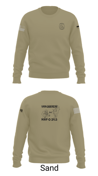 Crew Neck Sweatshirt, VMM-268, Marines, Teamtime, Team time, sublimation, custom sports apparel, team uniforms, spirit wear, spiritwear, sports uniforms, custom shirts, team store, custom team store, fundraiser sports, apparel fundraiser