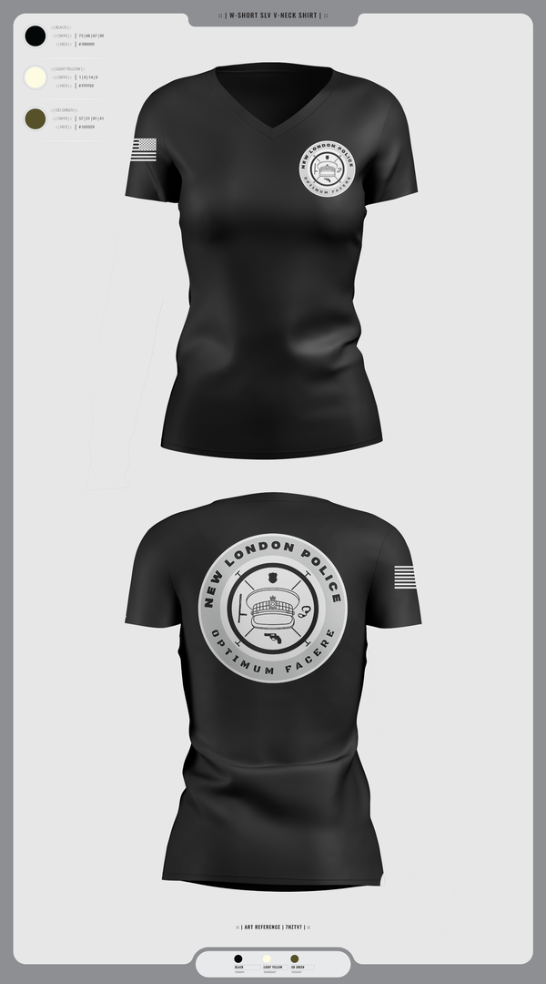 Womens Short Sleeve Vneck Shirt, NLPD, Police, Teamtime, Team time, sublimation, custom sports apparel, team uniforms, spirit wear, spiritwear, sports uniforms, custom shirts, team store, custom team store, fundraiser sports, apparel fundraiser
