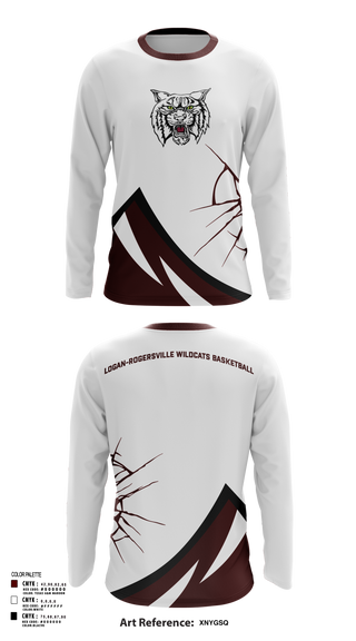 Long Sleeve Performance Shirt, Logan-Rogersville Wildcats, Spirit Store, Teamtime, Team time, sublimation, custom sports apparel, team uniforms, spirit wear, spiritwear, sports uniforms, custom shirts, team store, custom team store, fundraiser sports, apparel fundraiser